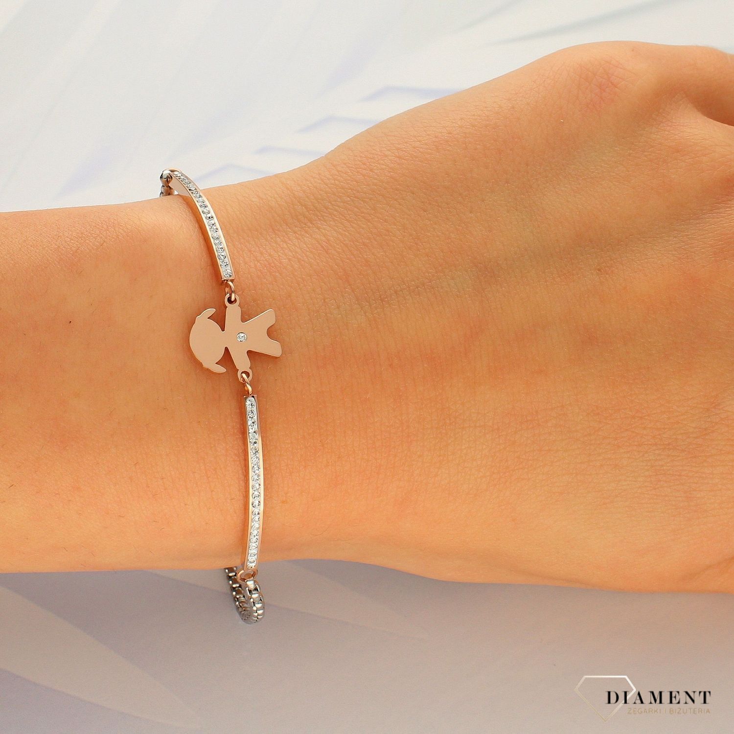 Bransoletka damska Nomination Dziewczynka różowe złoto 028005 026.1.jpg